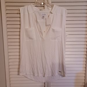 NWT Calvin Klein sleeveless top sz medium
